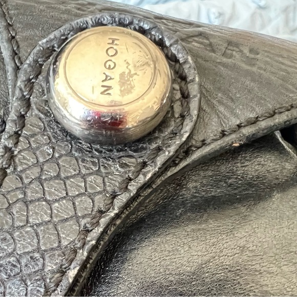 Hogan PM 15 Black Leather Side Pockets Bag - Picture 16 of 16